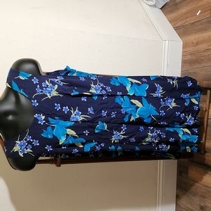 Fashion Bug 90's Floral Hawaian Sleeveless Sheath Dress